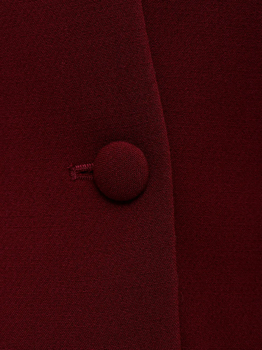 Жакет из хлопка и вискозы ROSEVILLE 22642920104 Бордовый  Фото 6