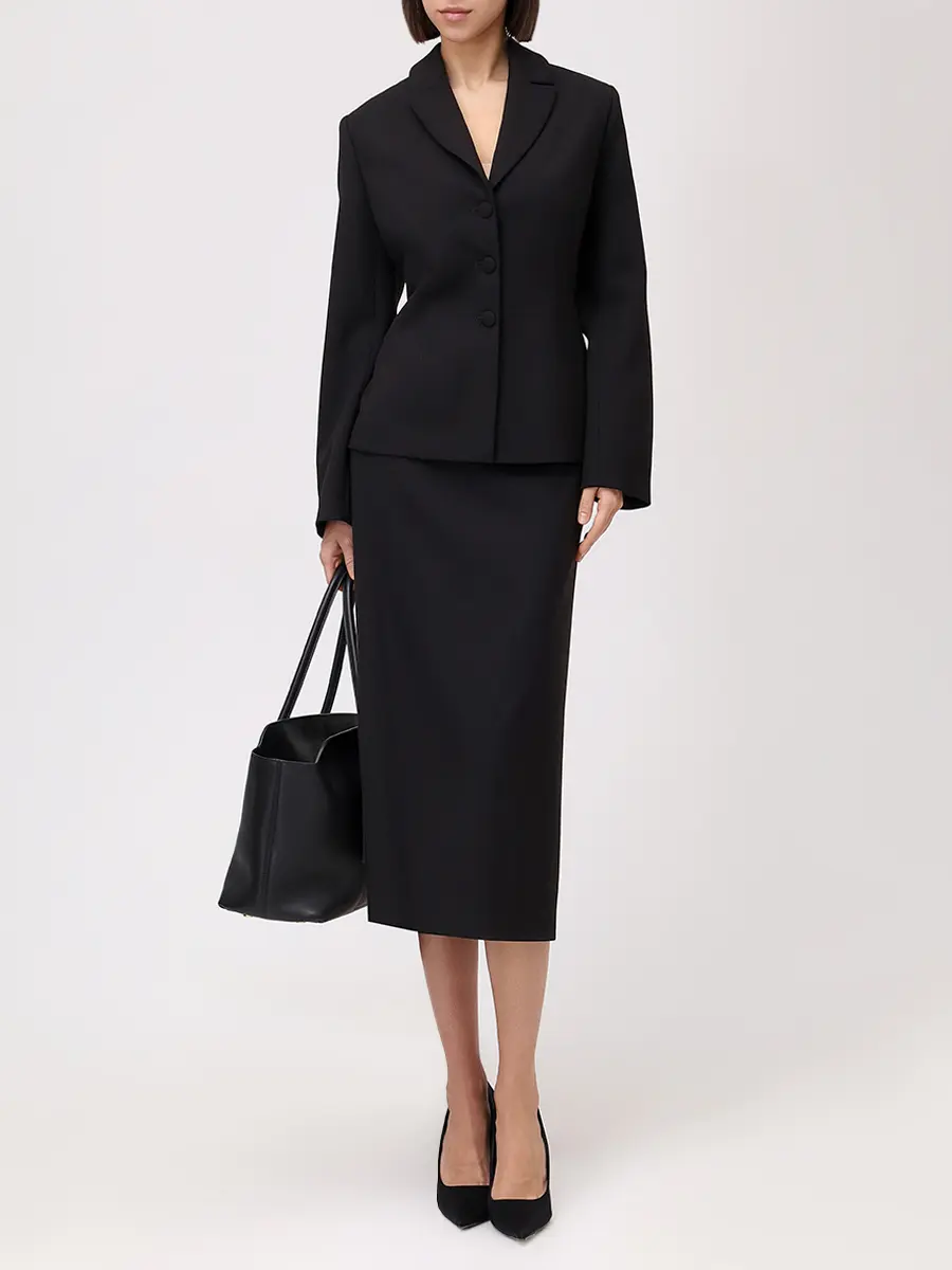 Жакет хлопковый ROSEVILLE 22642530119 Черный  Фото 2