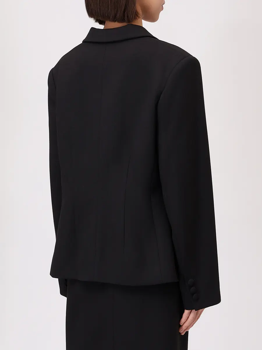 Жакет хлопковый ROSEVILLE 22642530119 Черный  Фото 3