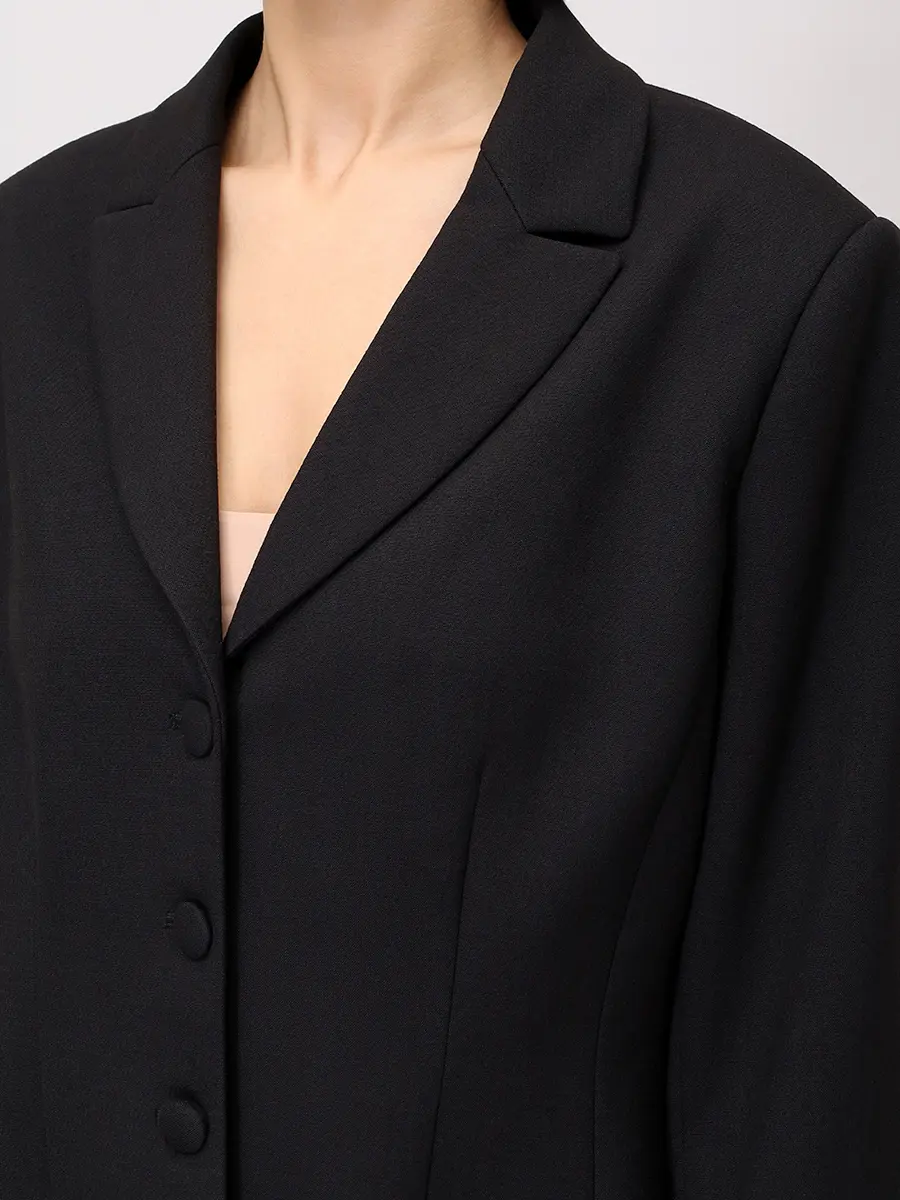 Жакет хлопковый ROSEVILLE 22642530119 Черный  Фото 5