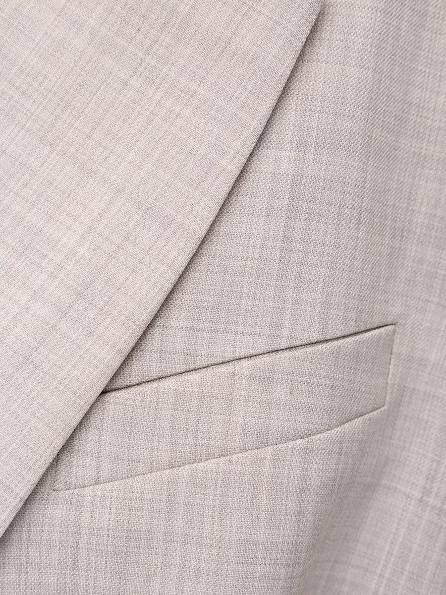 Жакет из шерсти и вискозы ROSEVILLE 6 SS254289M/GRY Серый  Фото 6