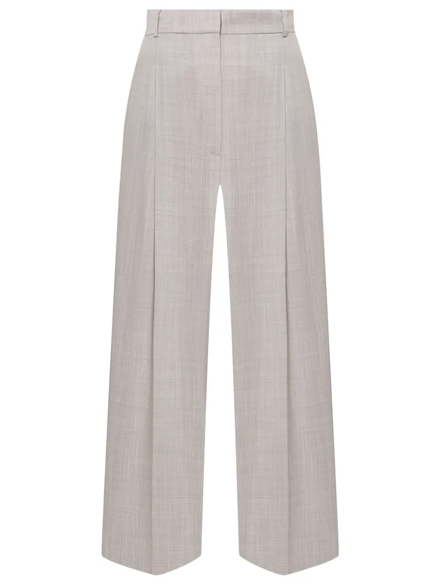 Брюки из шерсти и вискозы ROSEVILLE SS257512M/GRY Серый 