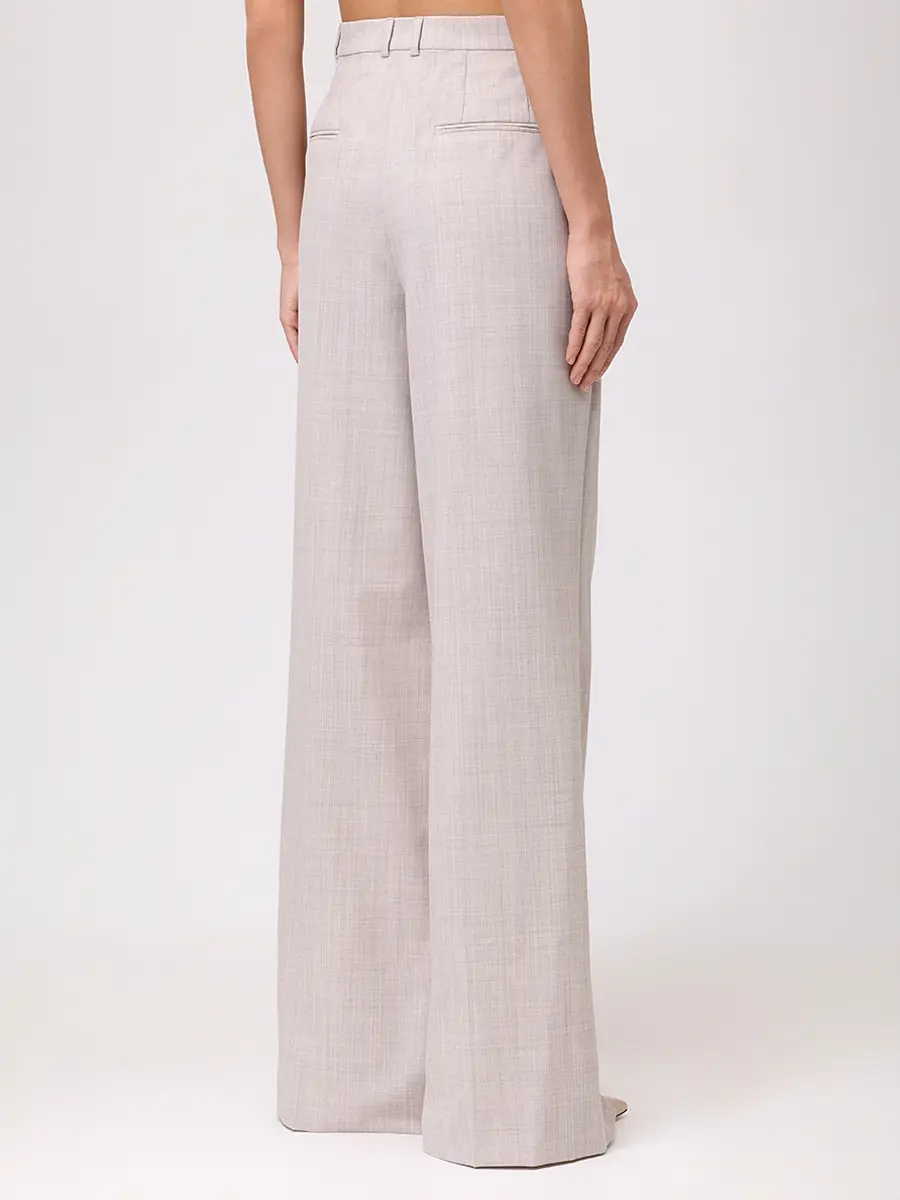 Брюки из шерсти и вискозы ROSEVILLE SS257512M/GRY Серый  Фото 3