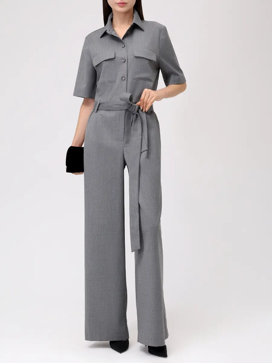 Комбинезон из шерсти и вискозы ROSEVILLE SS257517M/GRY Серый  Фото 2