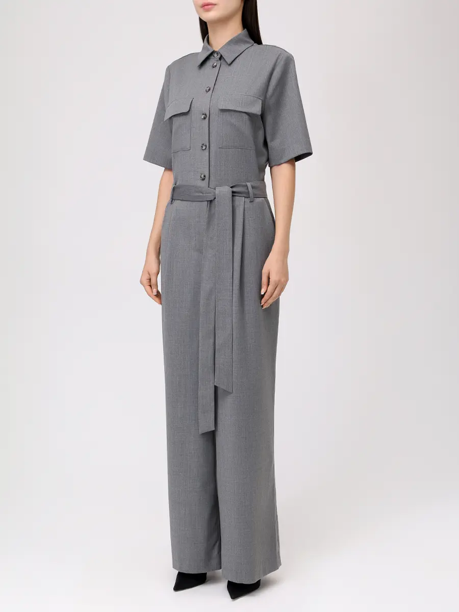 Комбинезон из шерсти и вискозы ROSEVILLE SS257517M/GRY Серый  Фото 4