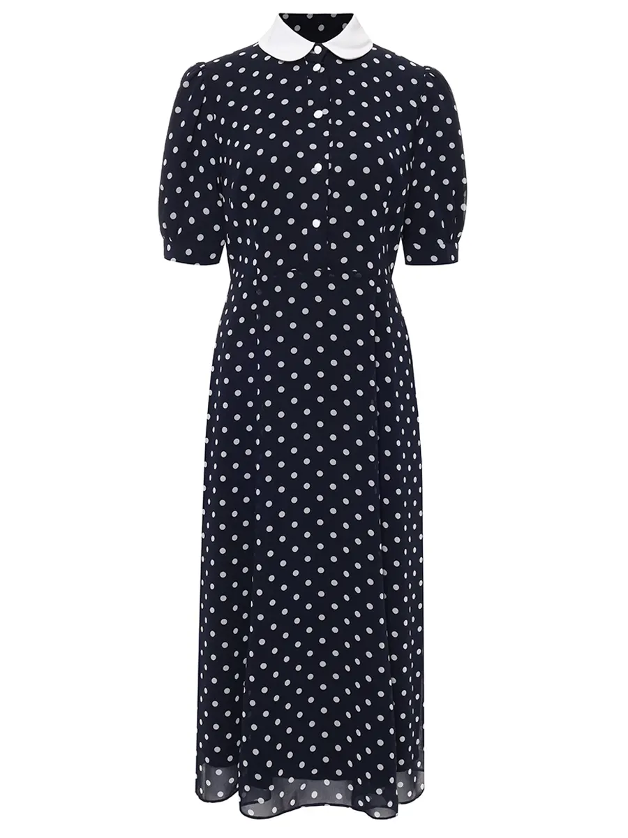 

Платье из вискозы, Горох, SS253544P/NVPD