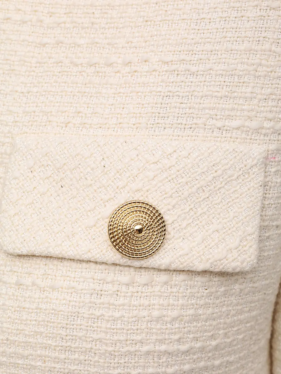 Жакет хлопковый ROSEVILLE AW254281M/MLK Молочный Кремовый  Фото 6