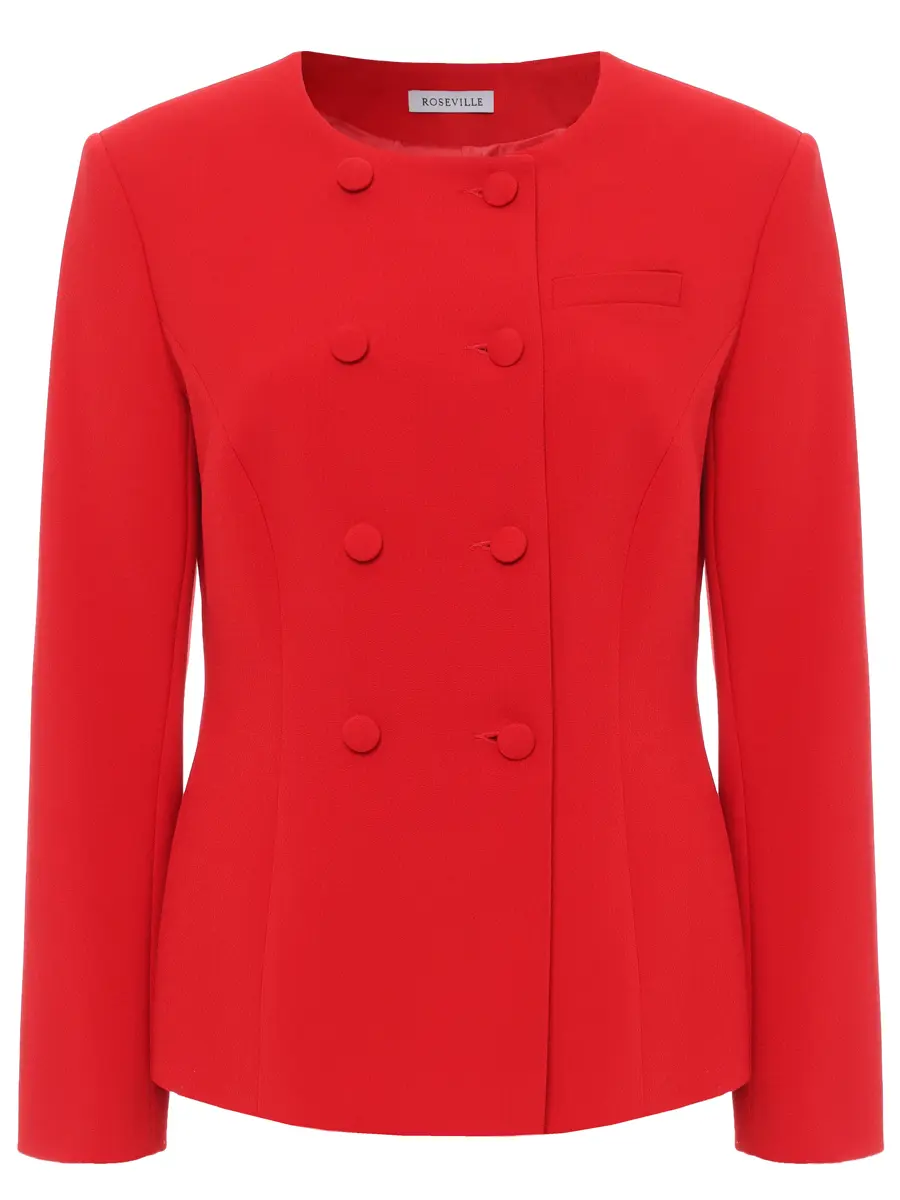 

Жакет из хлопка и вискозы, Красный, SS254290M/RED