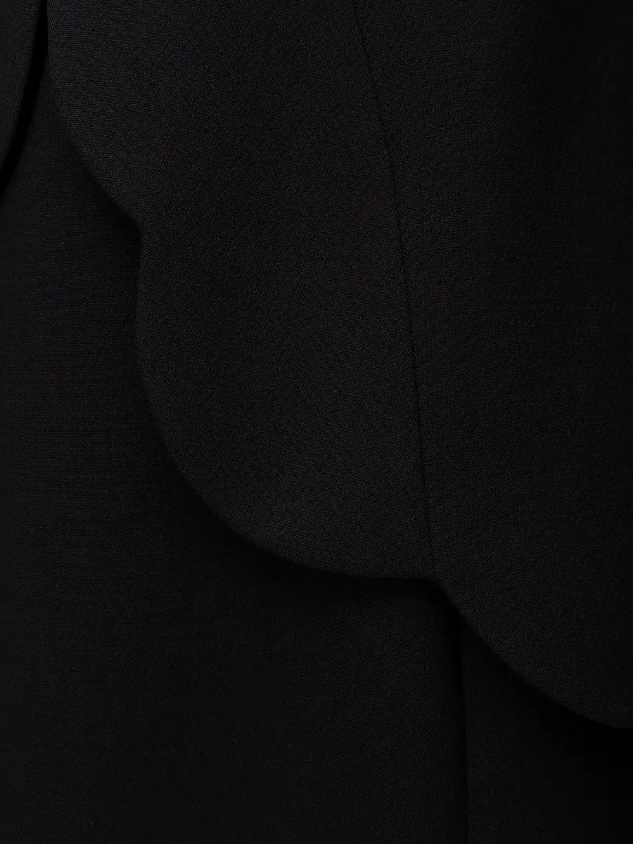 Платье из хлопка и вискозы ROSEVILLE AW253621M/BLK Черный  Фото 6