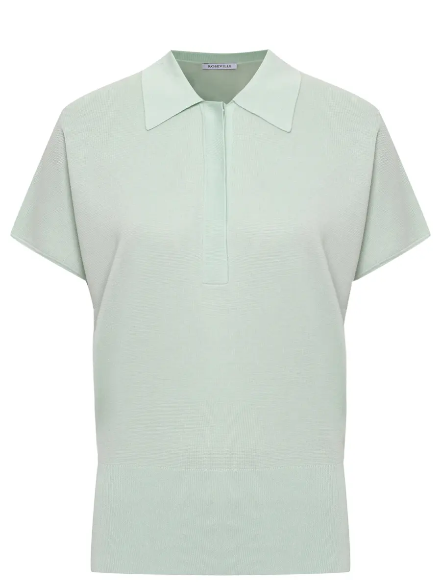 

Поло из тенселя, Зеленый, SS259011M/GRN