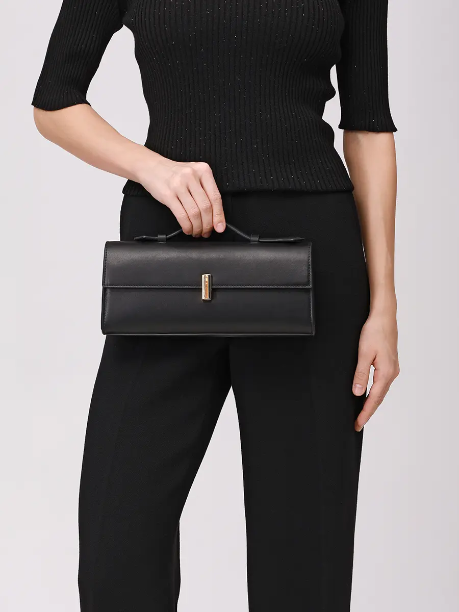 Сумка кожаная ROSEVILLE SS25BAGM/BLK Черный  Фото 2