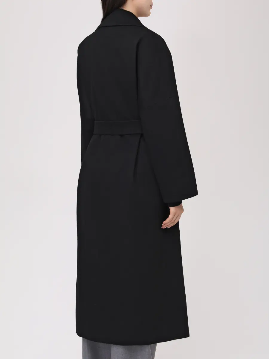 Пальто шерстяное ELISABETTA 75-63 0091/100 Черный  Фото 3