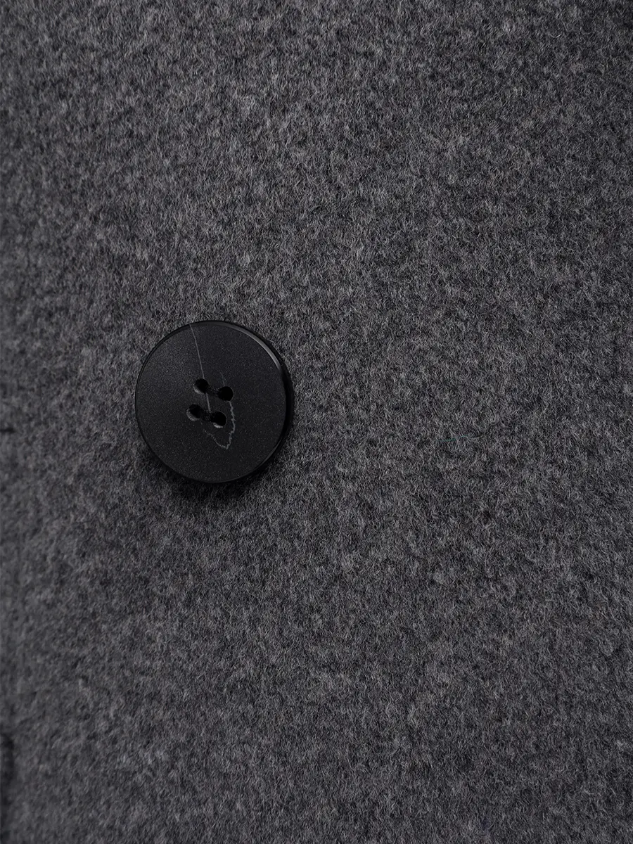 Пальто из кашемира и шерсти ELISABETTA 74-66 321/10-46 Серый  Фото 6