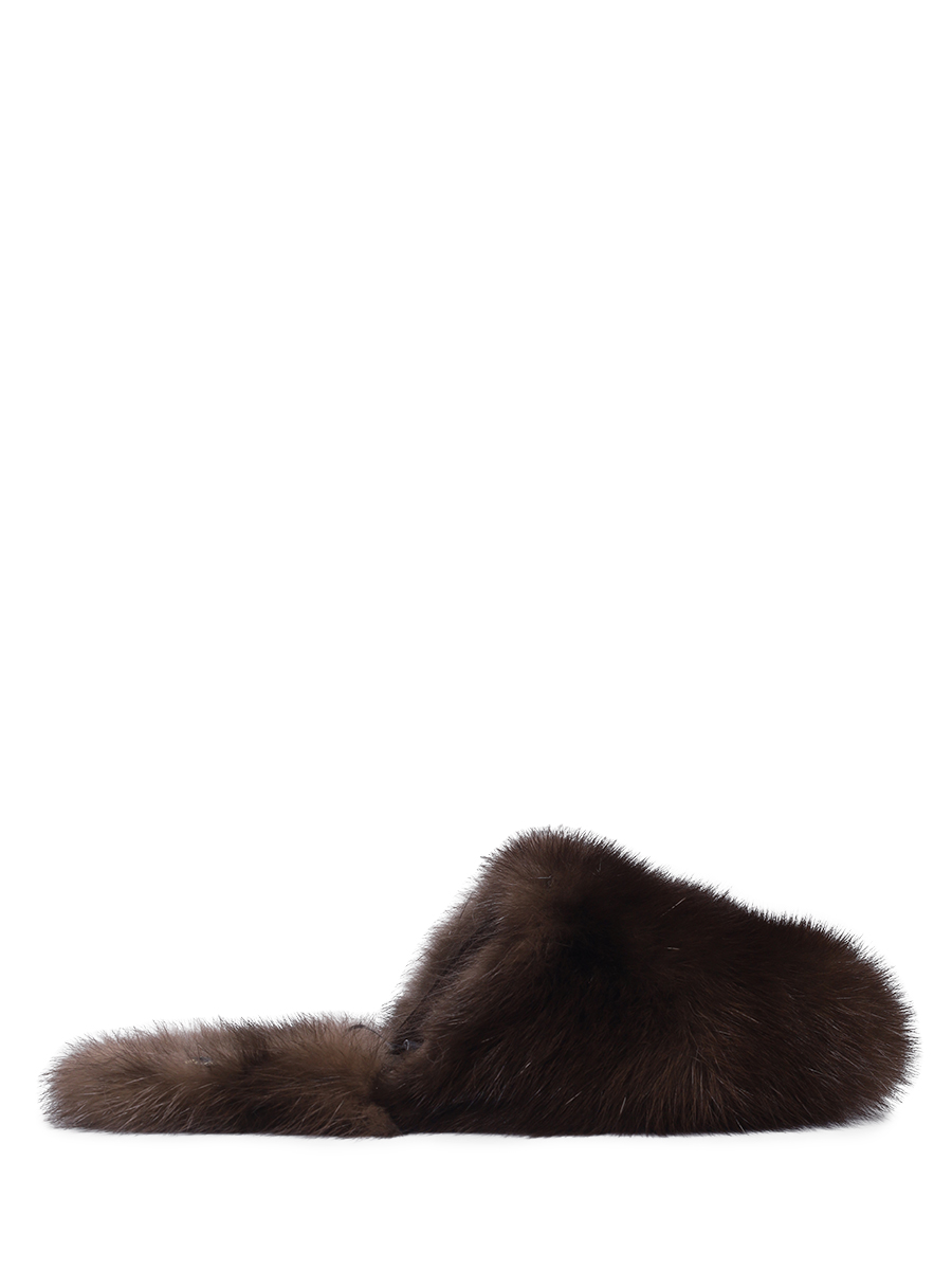 Мюли из меха соболя BLACK SABLE