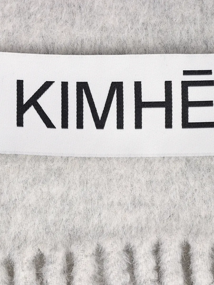 Шарф шерстяной KIMHEKIM KHK-SF033-GY Серый  Фото 3