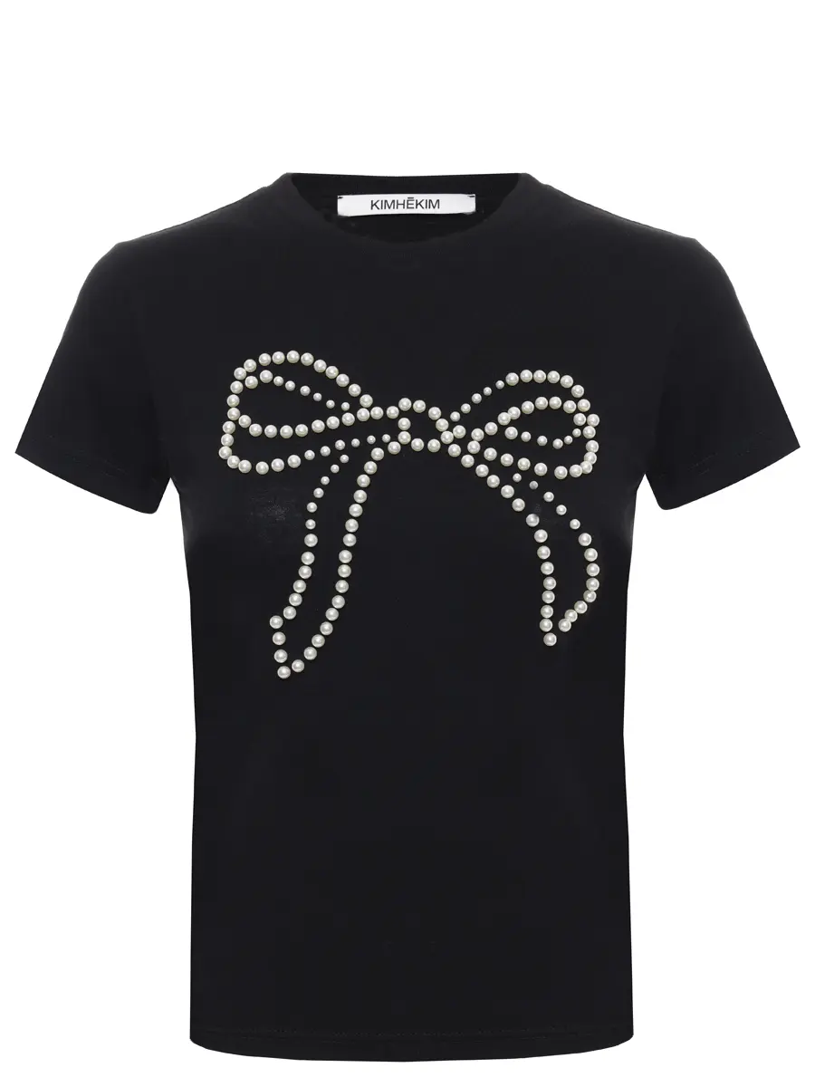 Футболка хлопковая KIMHEKIM PS25-JS07-BK Черный 