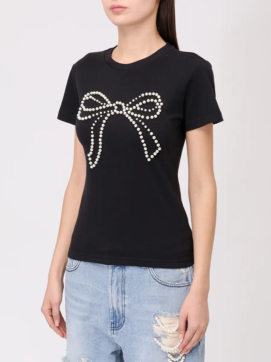 Футболка хлопковая KIMHEKIM PS25-JS07-BK Черный  Фото 4