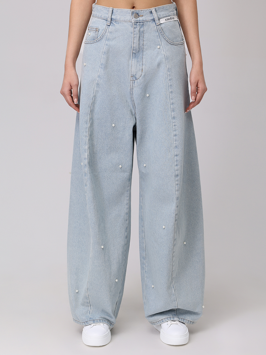 Джинсы хлопковые KIMHEKIM KHK-JN18-SB Голубой  Фото 4