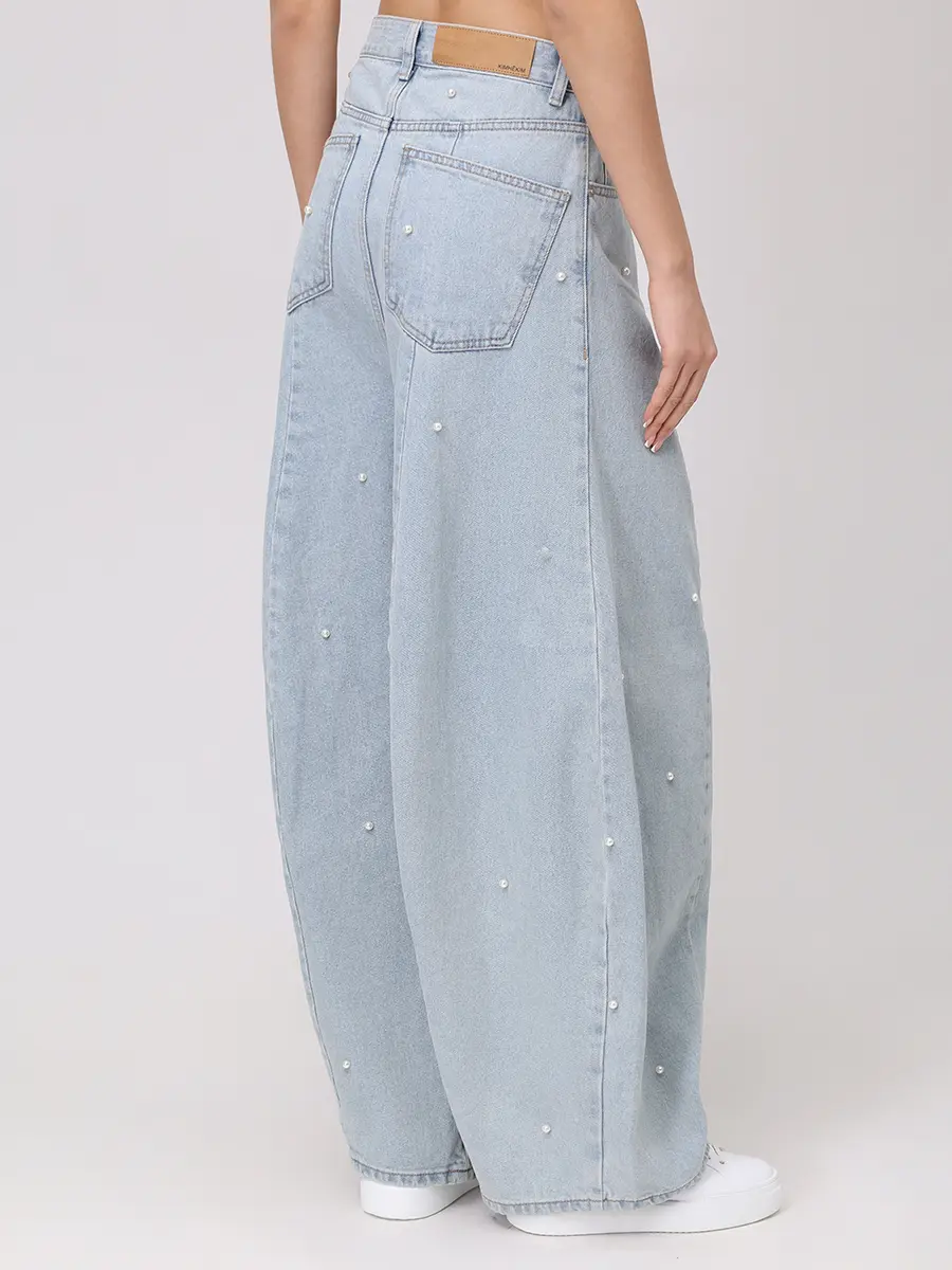 Джинсы хлопковые KIMHEKIM KHK-JN18-SB Голубой  Фото 3