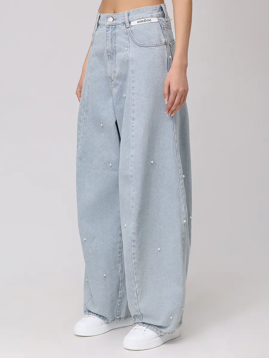 Джинсы хлопковые KIMHEKIM KHK-JN18-SB Голубой  Фото 5