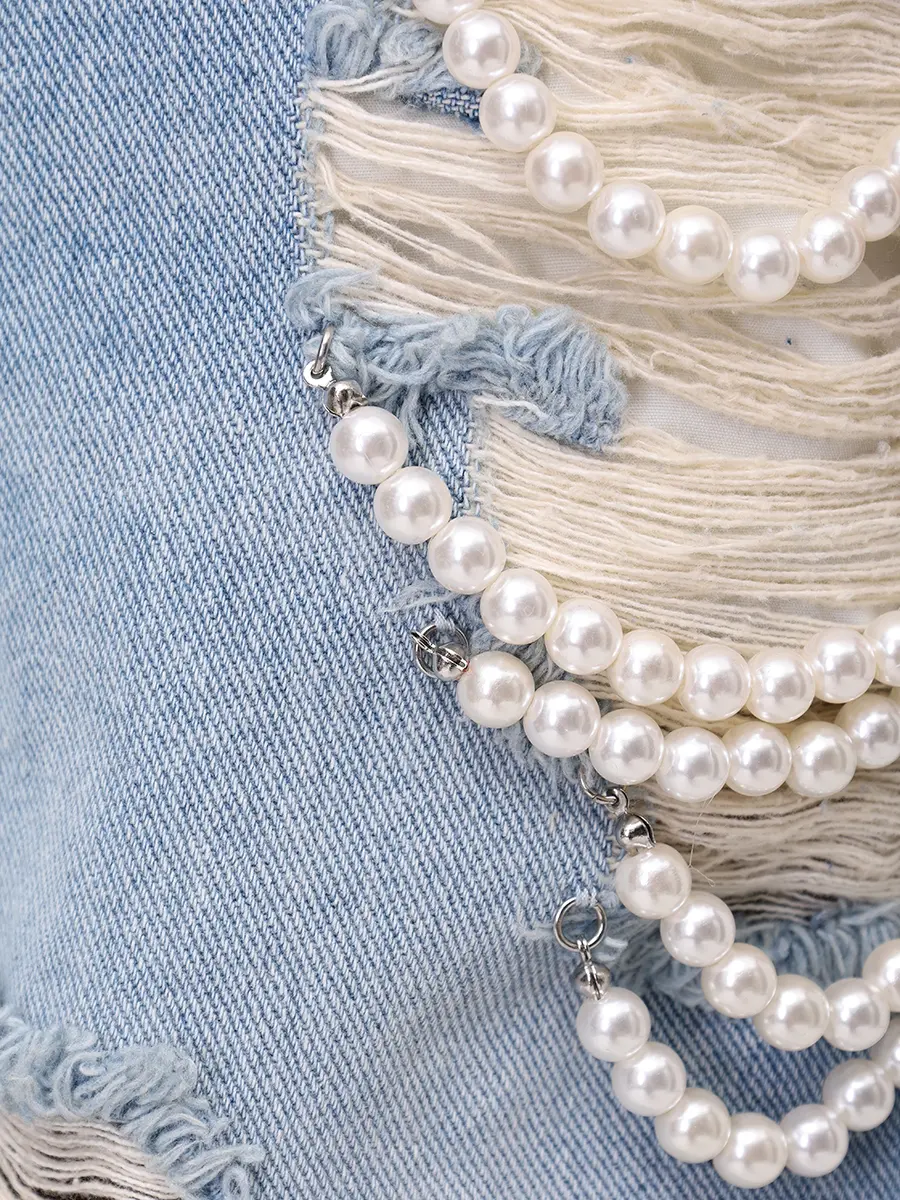 Джинсы хлопковые KIMHEKIM KHK-JN17-SB Голубой  Фото 6