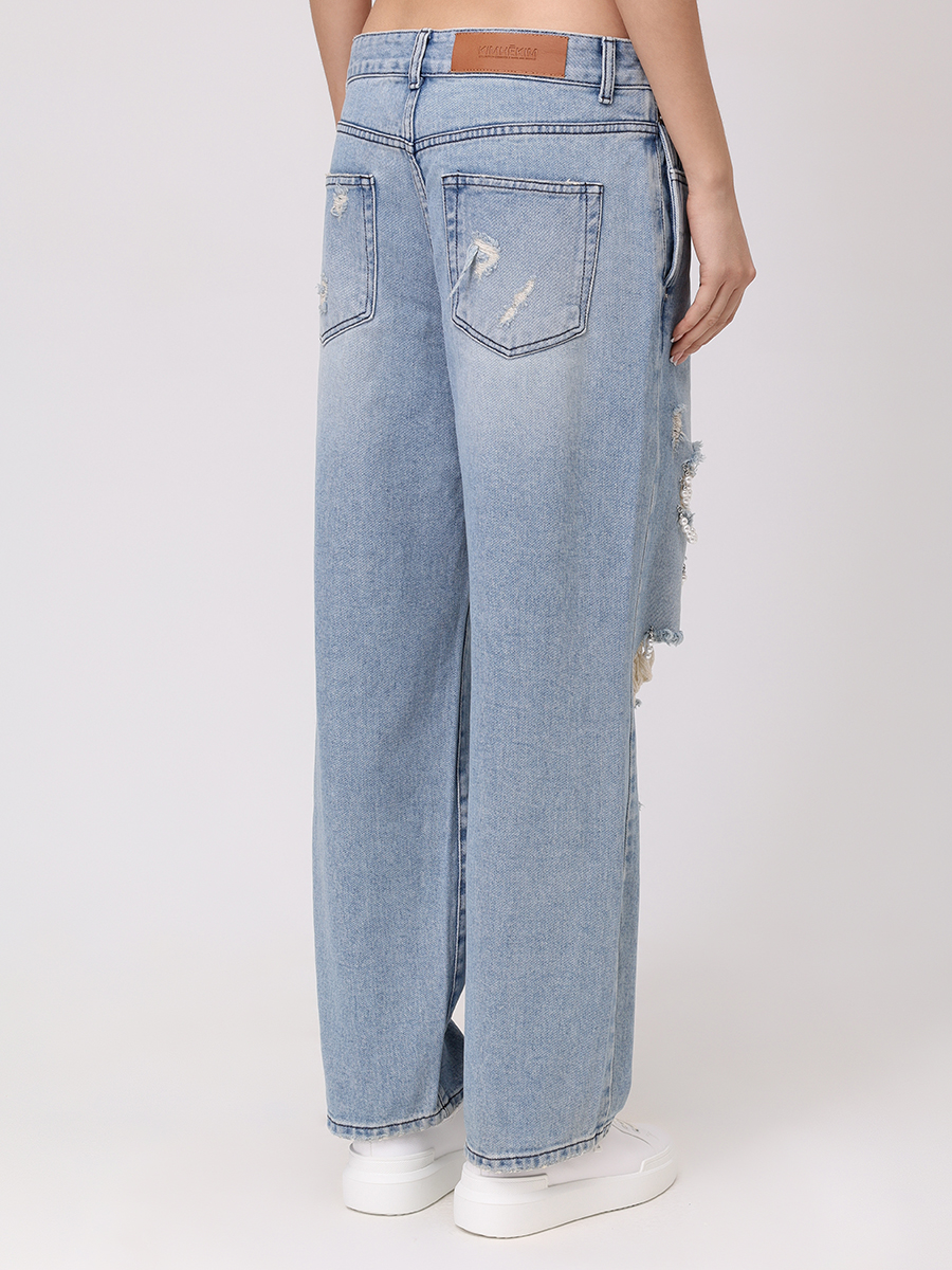 Джинсы хлопковые KIMHEKIM KHK-JN17-SB Голубой  Фото 3