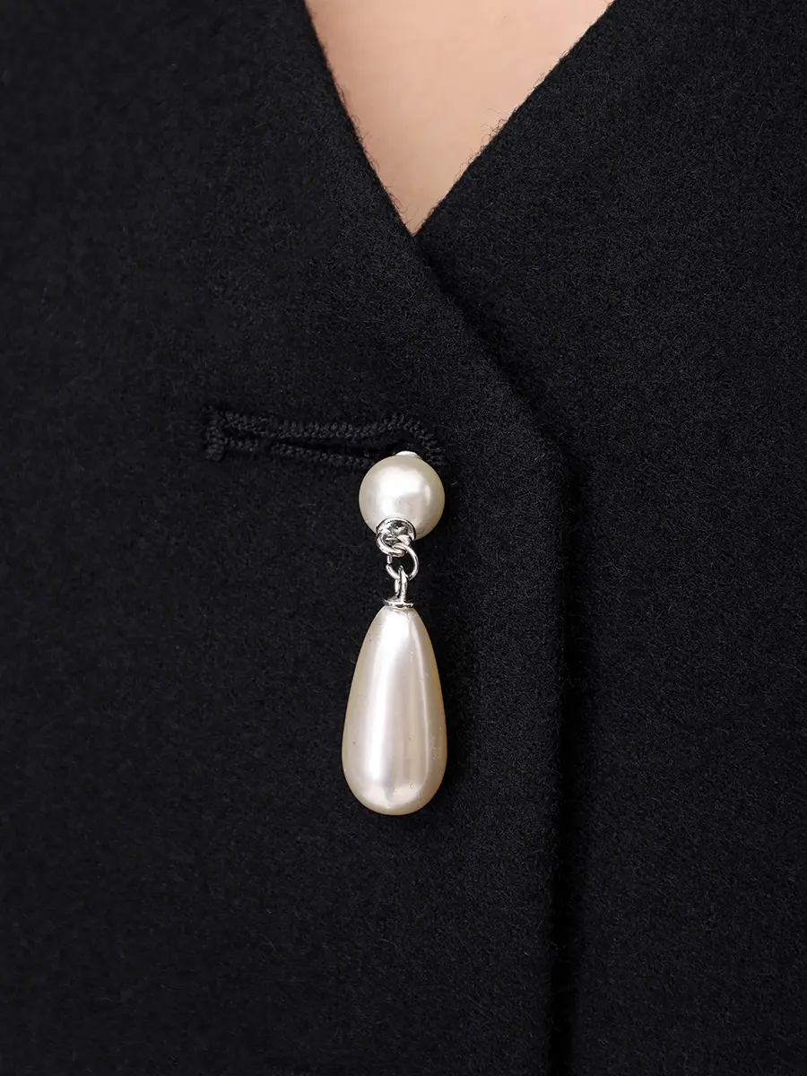 Жилет шерстяной KIMHEKIM ZF3VT02BK Черный  Фото 6