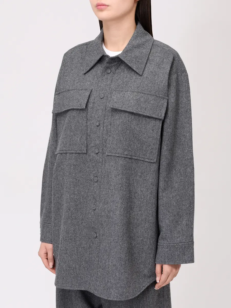 Рубашка шерстяная KIMHEKIM ZF3SH02GY Серый  Фото 4