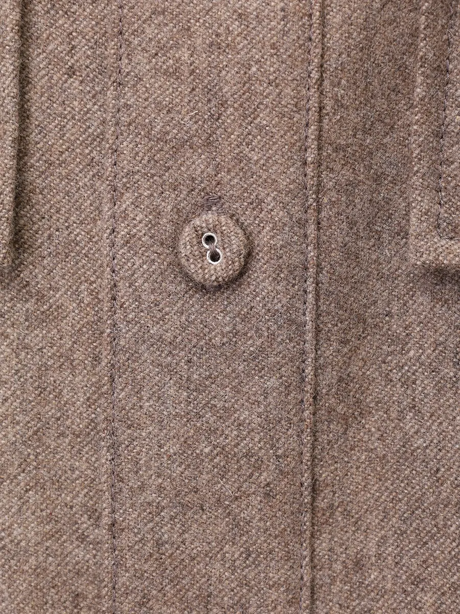 Рубашка шерстяная KIMHEKIM ZF3SH02BE Бежевый  Фото 6