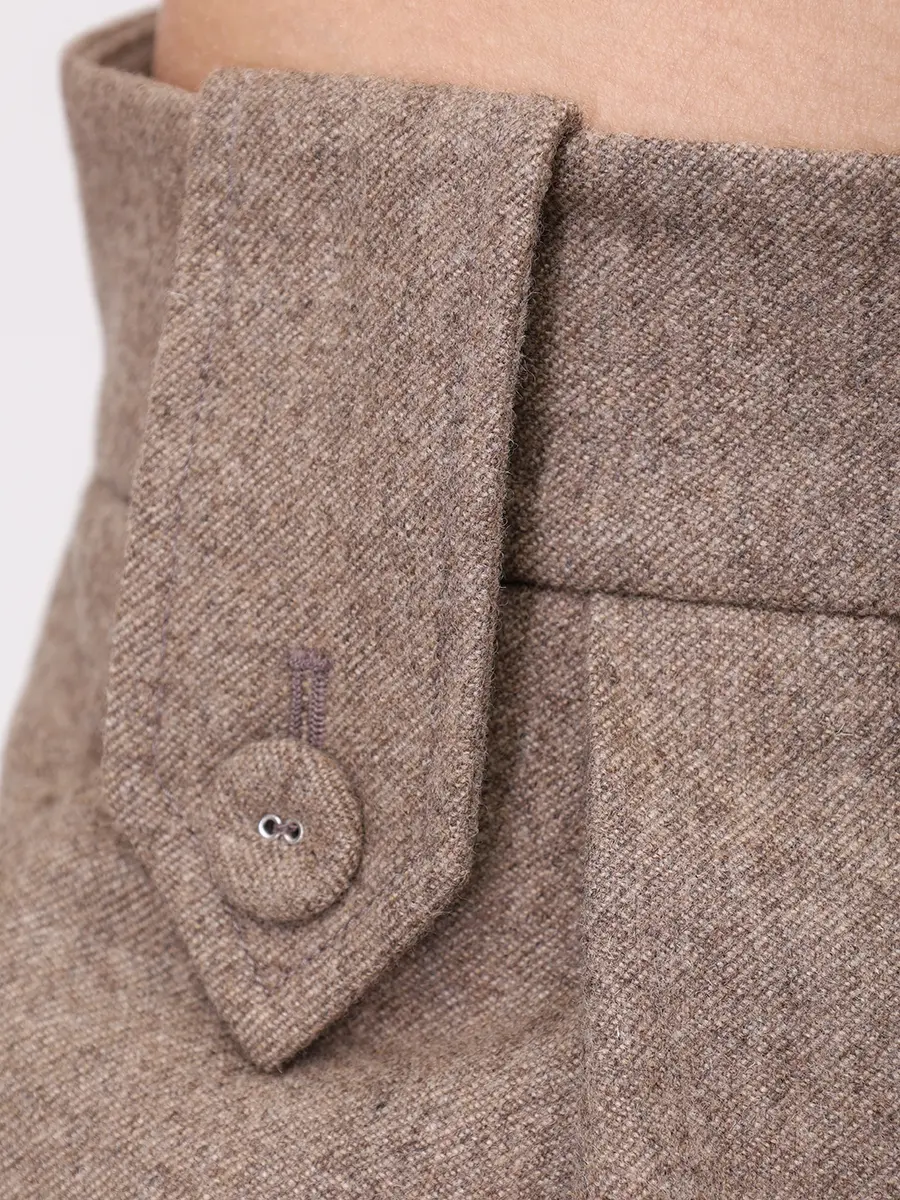 Брюки-карго шерстяные KIMHEKIM ZF3PT04BE Бежевый  Фото 5