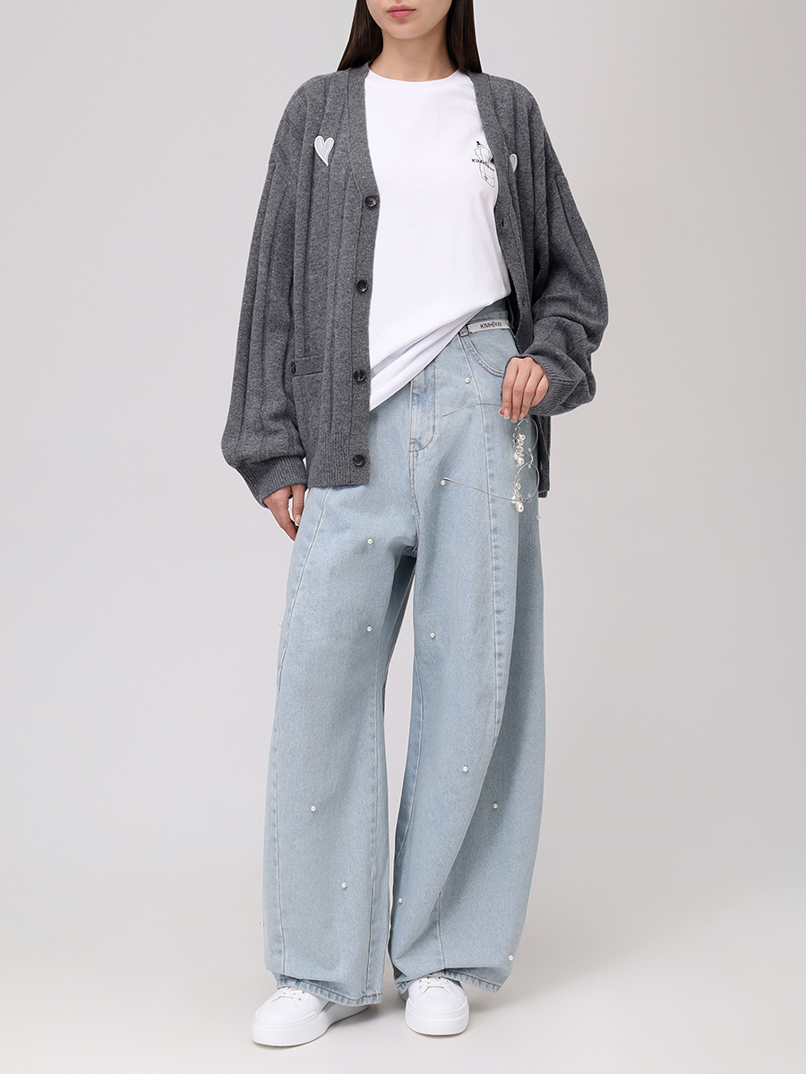 

Футболка хлопковая, Белый, ZF3JS01WH