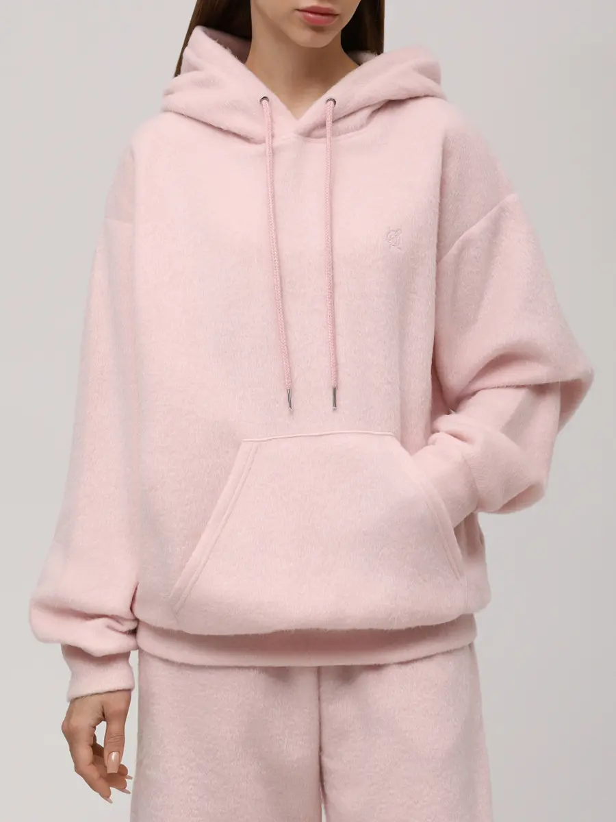 Худи однотонное KIMHEKIM ZF3HD01PK Розовый  Фото 4