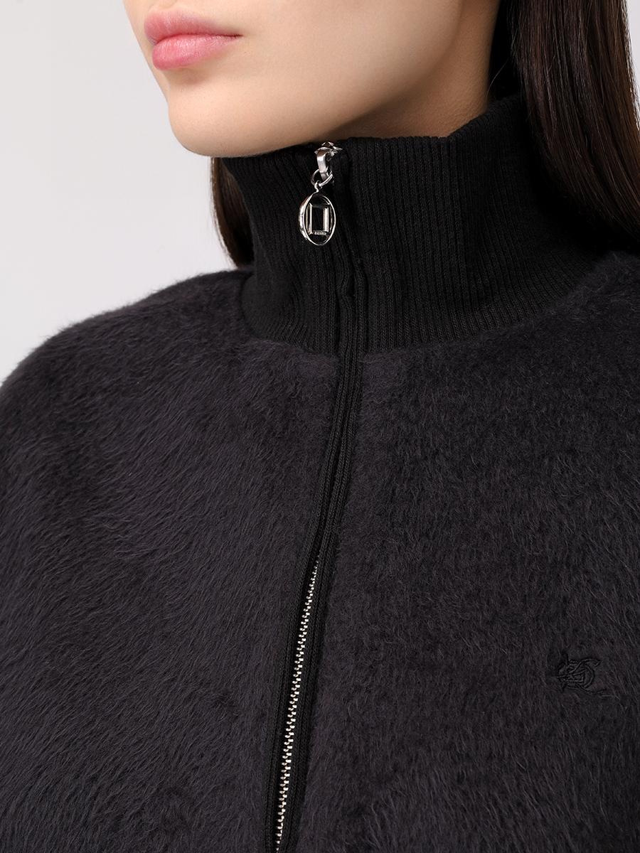 Толстовка однотонная KIMHEKIM ZF3SW01BK Черный  Фото 5