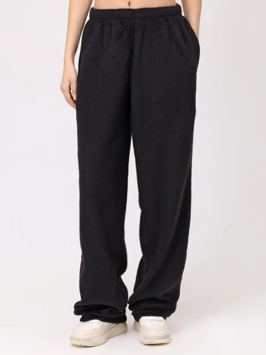 Брюки однотонные KIMHEKIM ZF3SP02BK Черный  Фото 4