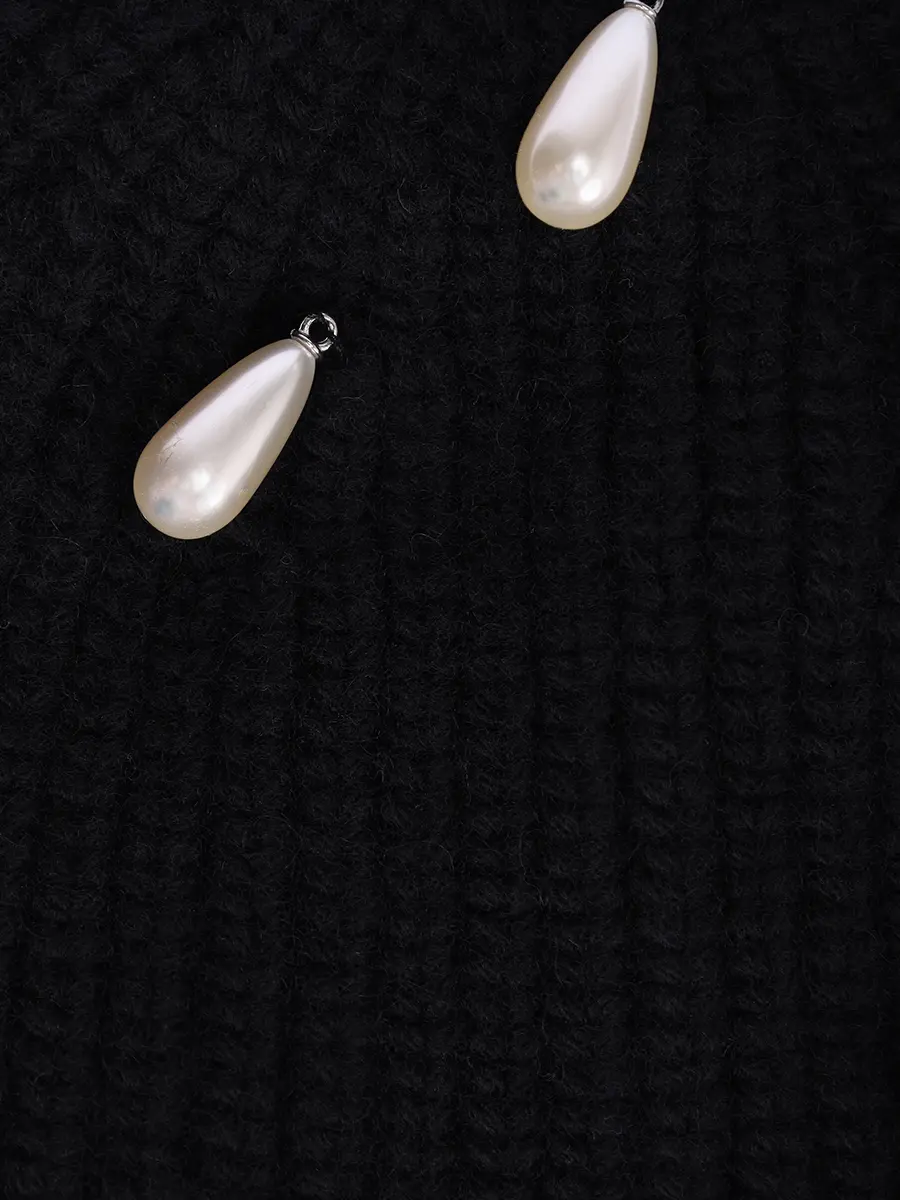 Шапка шерстяная KIMHEKIM ZF3HT01BK Черный  Фото 3