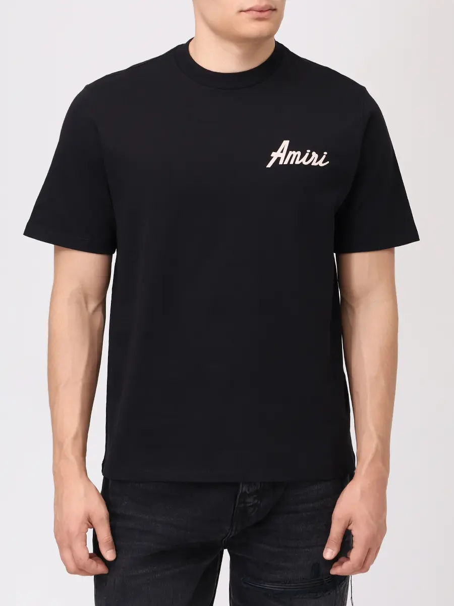 Футболка хлопковая AMIRI AMJYTE1146 Черный  Фото 4