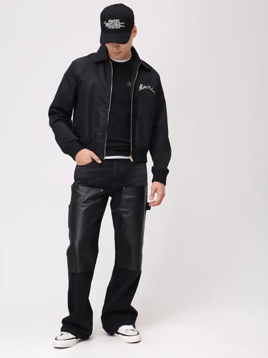 Джинсы Regular Fit хлопковые AMIRI AMDNGH1103 Черный  Фото 2