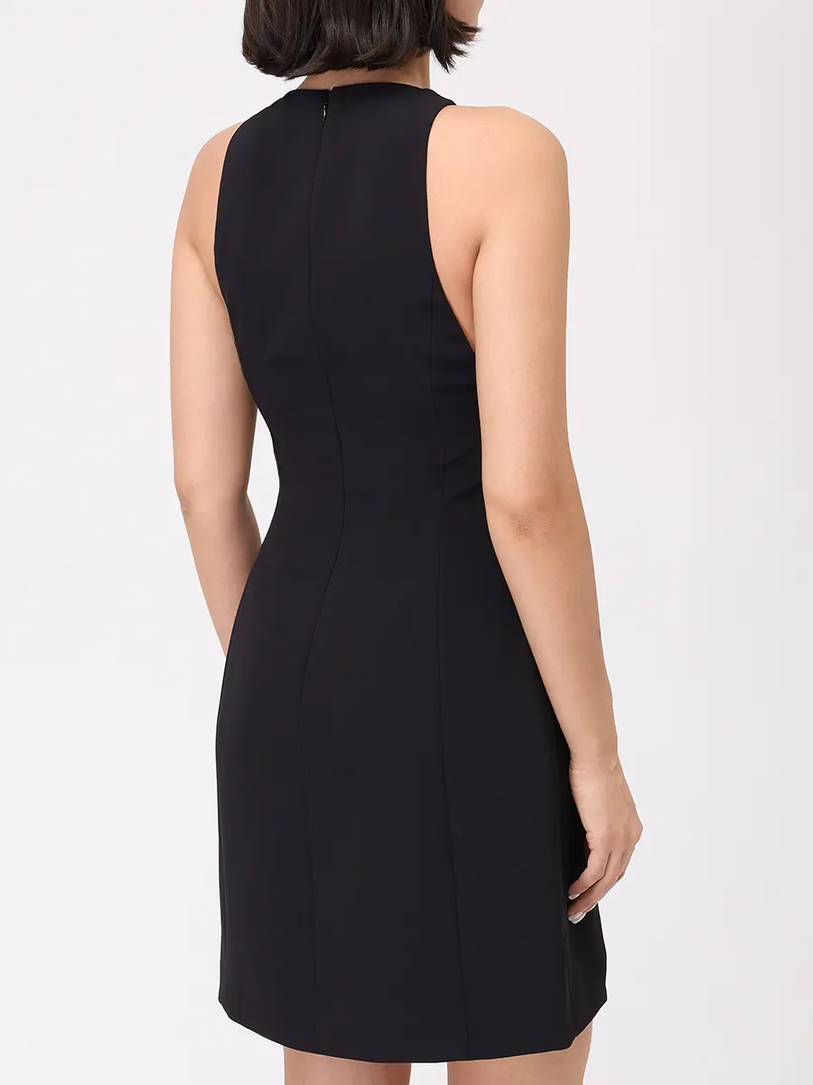 Платье однотонное AMIRI AWDRCA1069 Черный  Фото 3