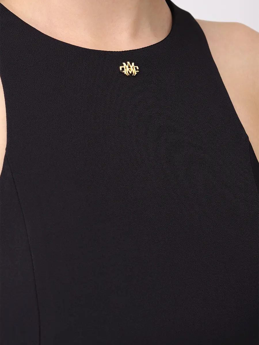 Платье однотонное AMIRI AWDRCA1069 Черный  Фото 5