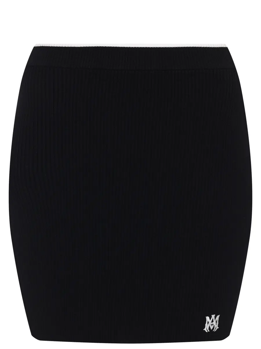 Юбка из вискозы AMIRI AWKNKR1019 Черный 