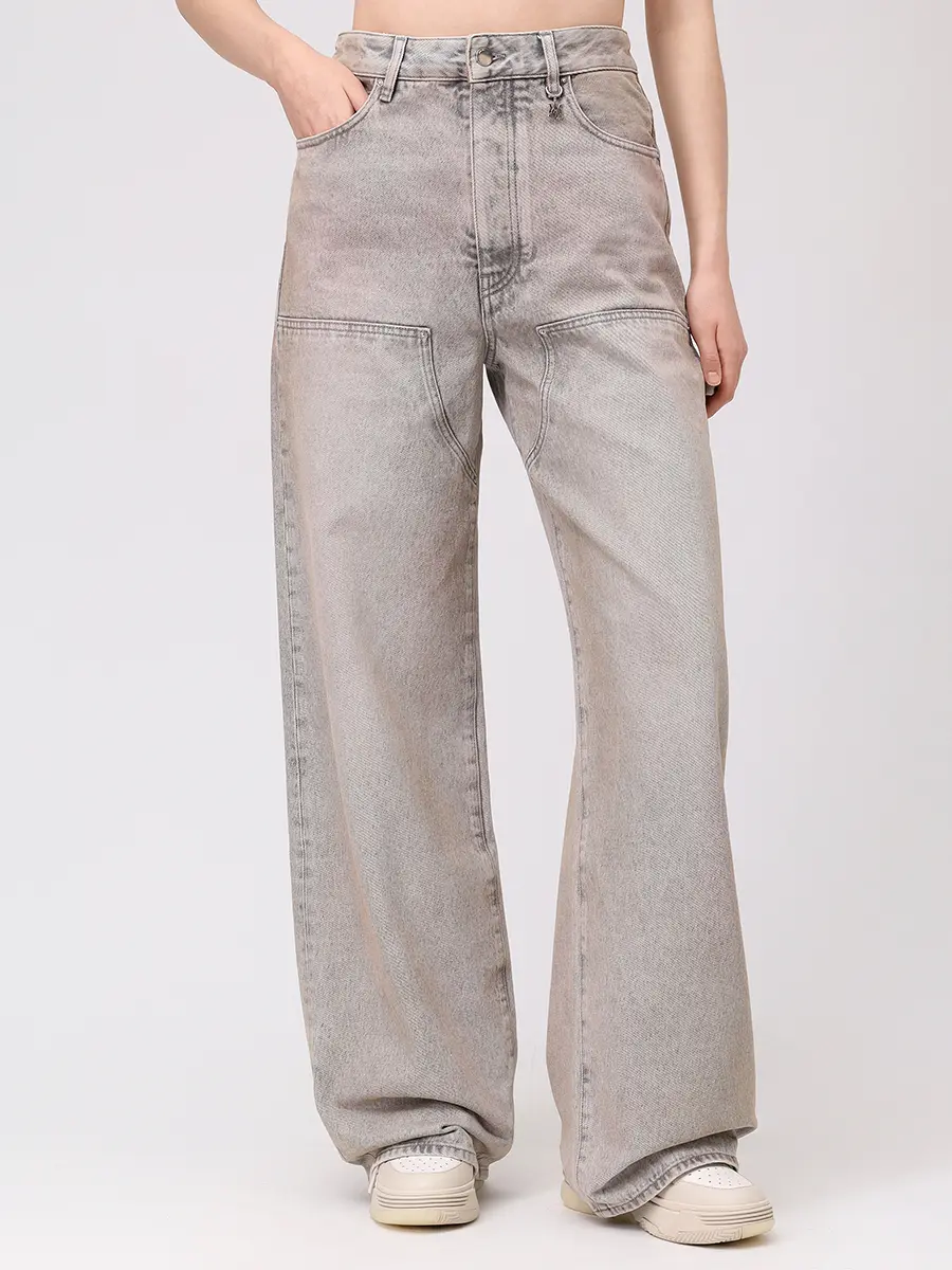 Джинсы хлопковые AMIRI AWDNGH1023 Серый  Фото 4