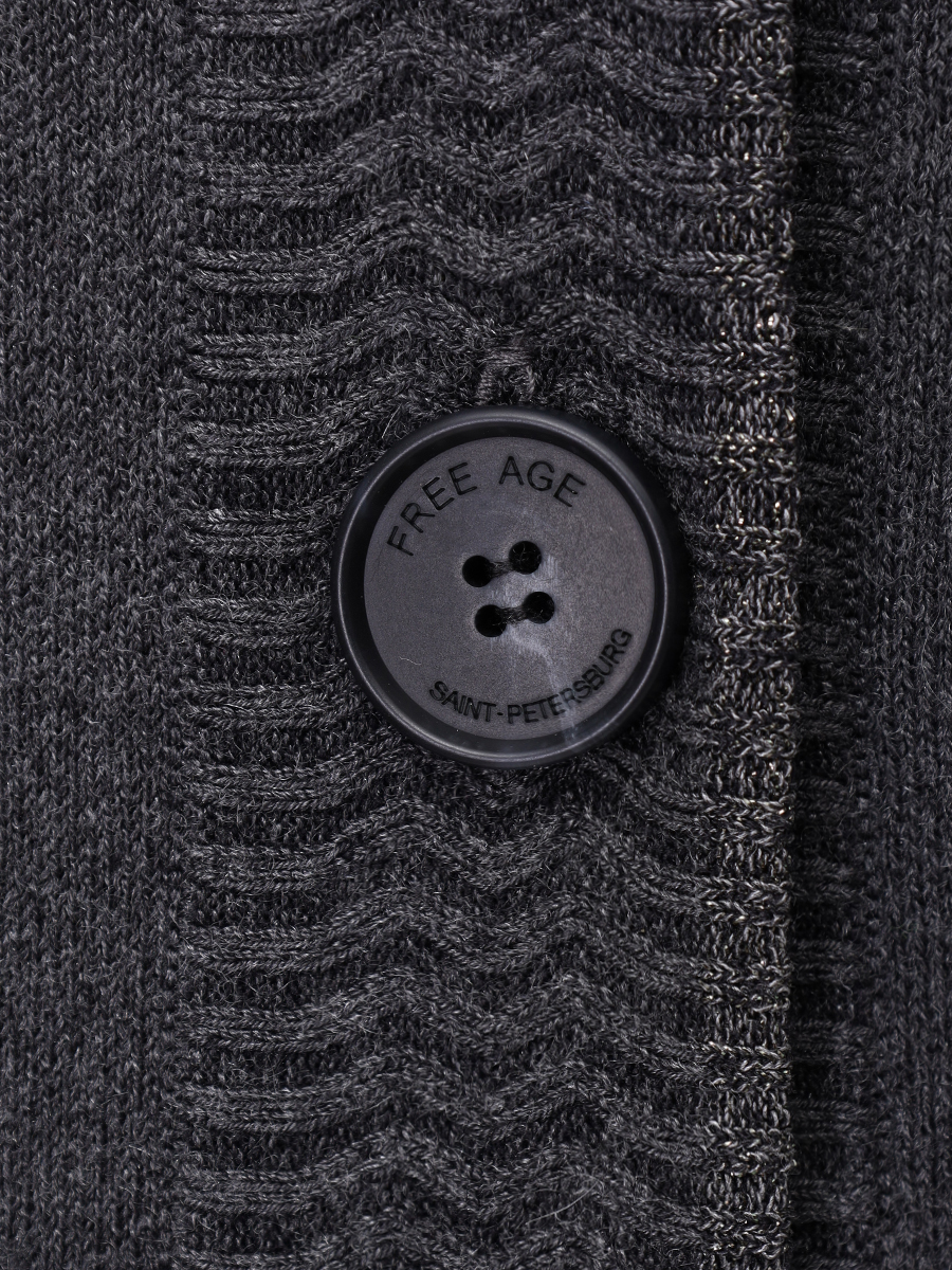 Костюм из шелка и кашемира FREE AGE W26.CR099.6039/PT122.6030.991 Серый  Фото 6