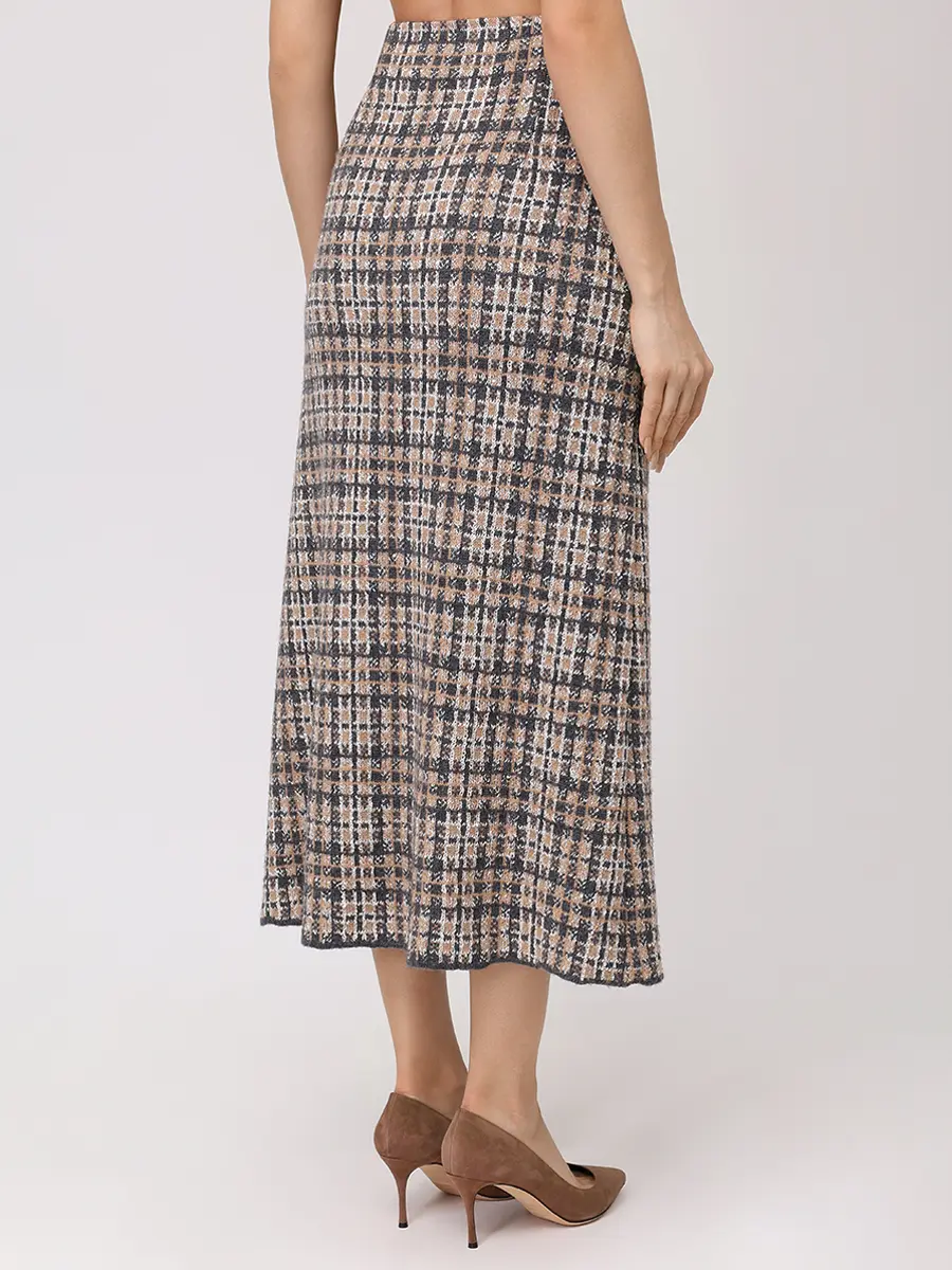 Костюм из шерсти и кашемира FREE AGE W26.JK143M/SK114M.2030.991 Клетка  Фото 6