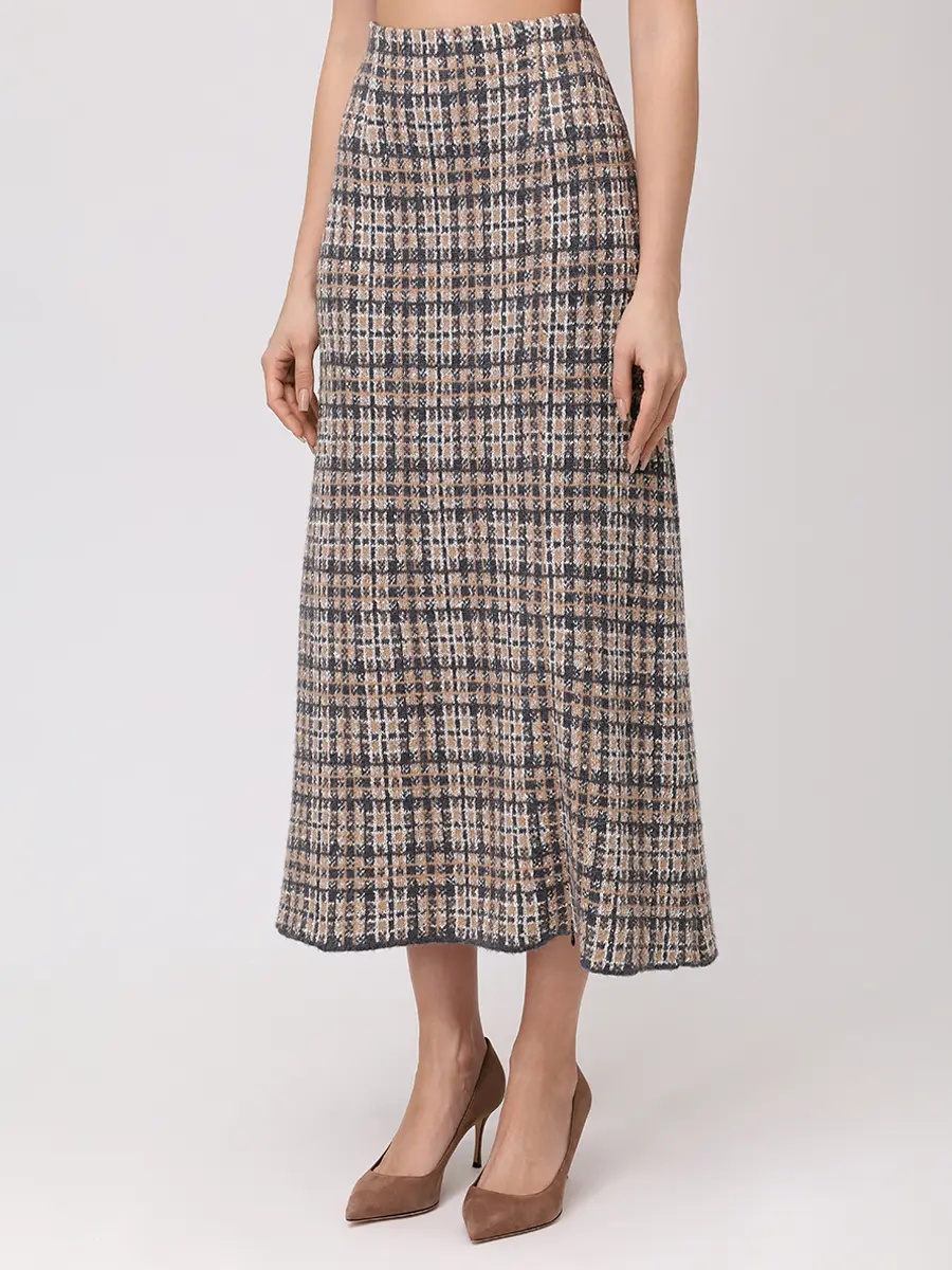 Костюм из шерсти и кашемира FREE AGE W26.JK143M/SK114M.2030.991 Клетка  Фото 7