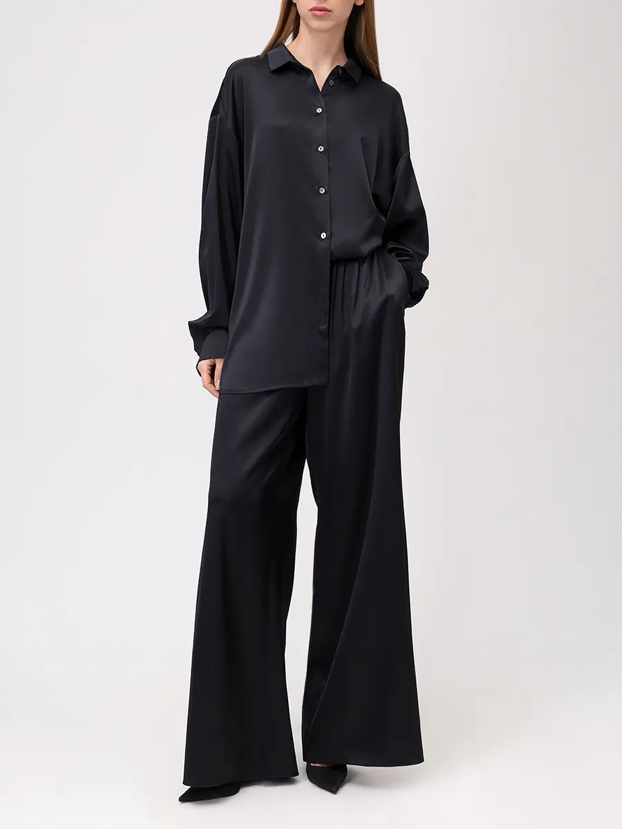 Костюм шелковый FREE AGE WW26.BL011/PT114.6003.900 Черный  Фото 2