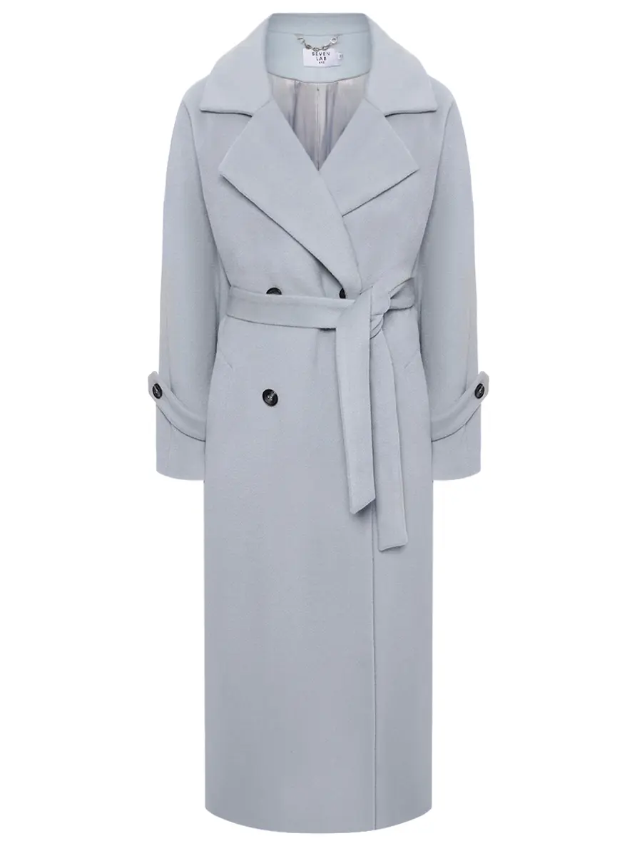 

Пальто из шерсти и кашемира, Голубой, 225-S-W-00-42-081