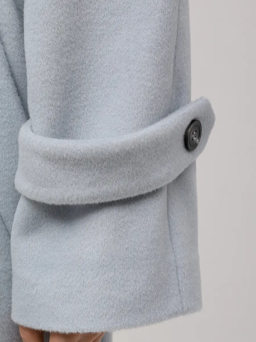 Пальто из шерсти и кашемира SEVEN LAB 225-S-W-00-42-081 Голубой  Фото 5