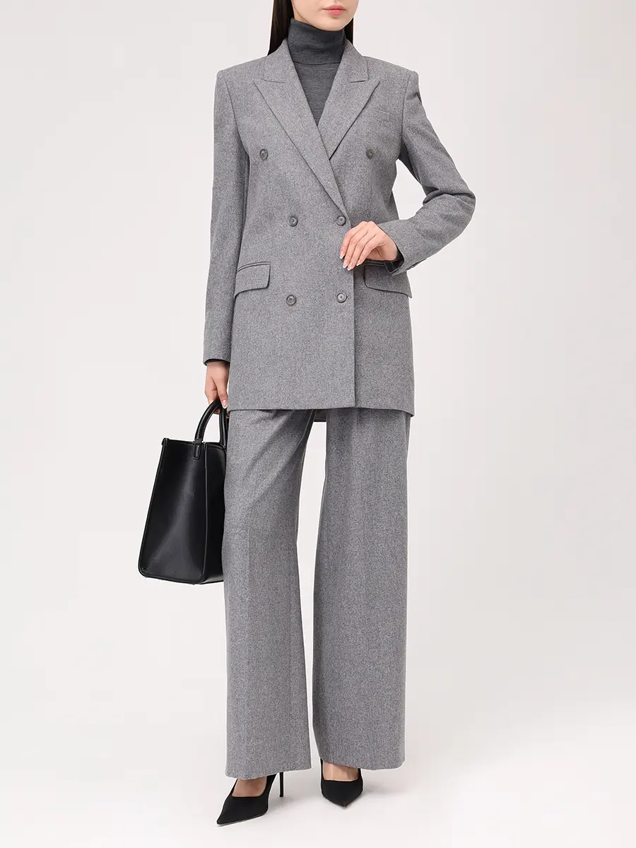 Костюм из шерсти и лиоцелла BOSS 50548736/50548280/058 Серый  Фото 2