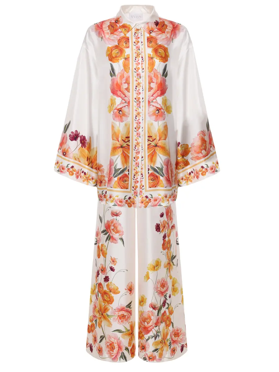 

Костюм шелковый, Белый, LUPIN SET