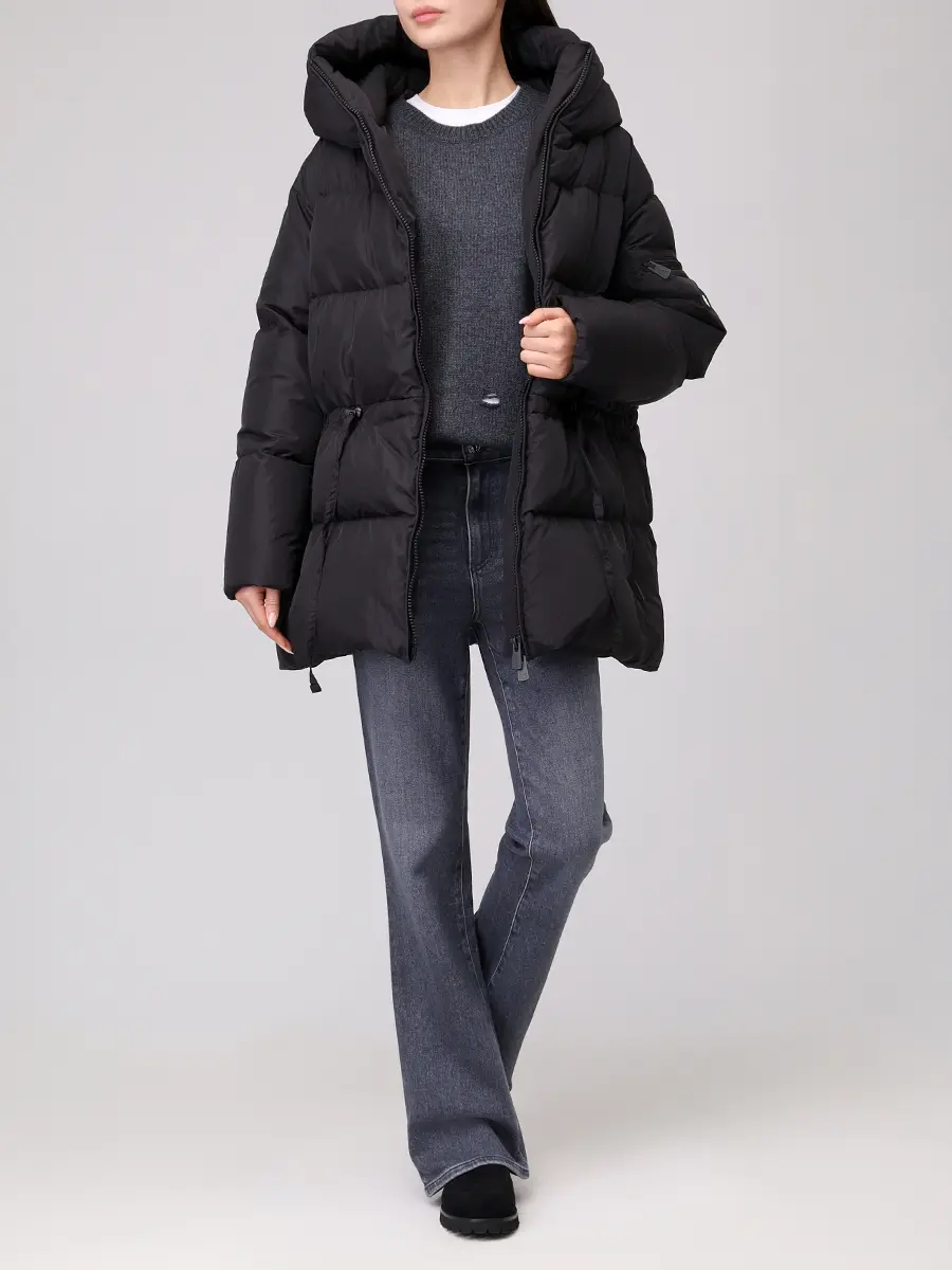 Пуховик стеганый BACON BACPIGIA555/CLOUD 78 CBA-BLACK Черный  Фото 2